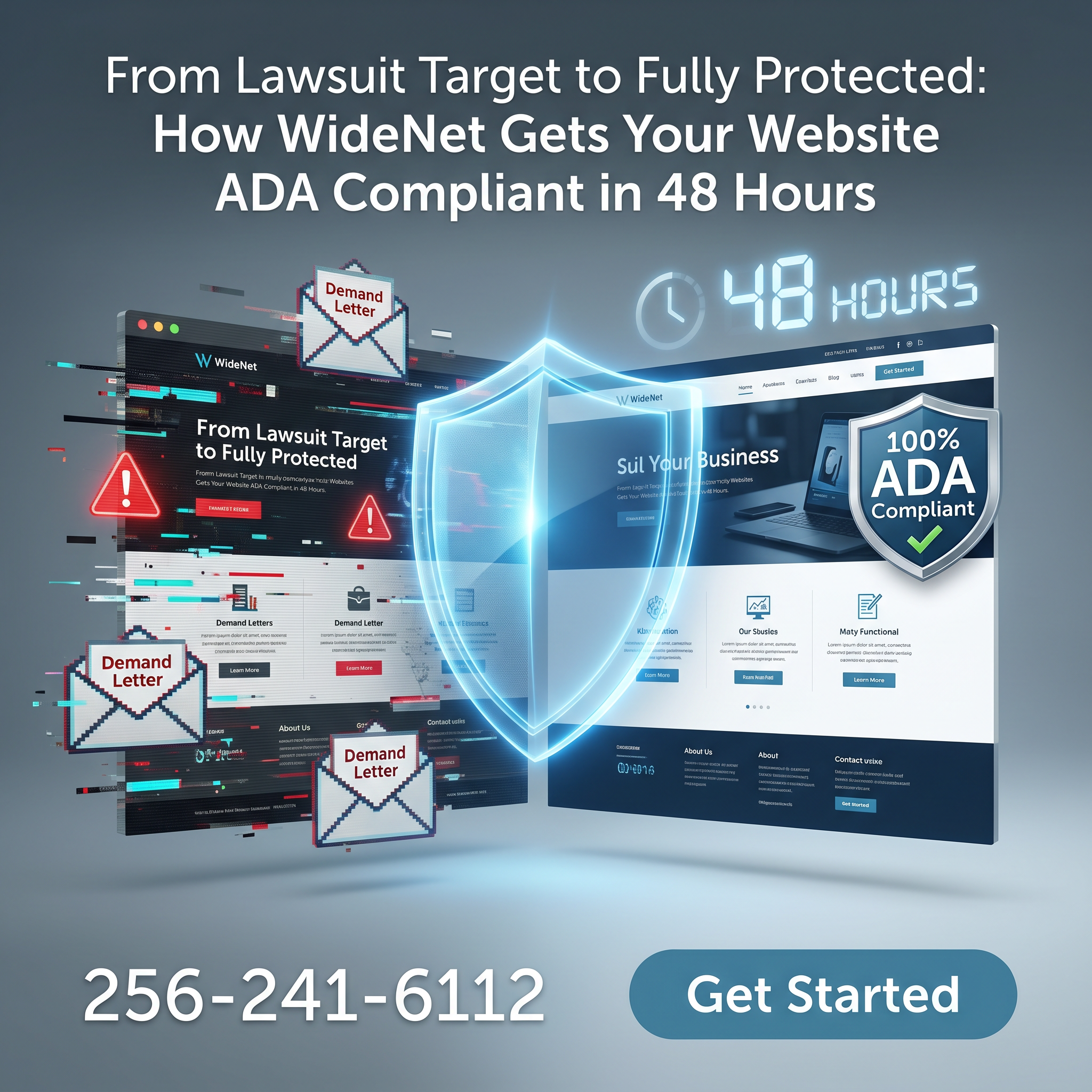 Web developer conducting ADA WCAG 2.1 accessibility audit and remediation for small business website